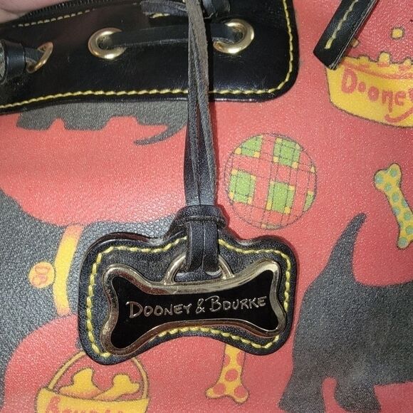 Dooney & Bourke Scottie dog coated canvas handbag purse vintage - Picture 9 of 16